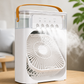 Mini Air Cooling Fan Portable Fan Copper Motor High Power Support Strong Airflow Large Size Cooling - Box Size 11 Inch (Random Color)