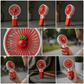 Stay Cool Anywhere! Mini Portable Rechargeable Fan With Stand - Cute Carrot Design.
